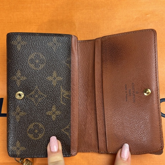 LV Louis Vuitton Monogram Porte Monnaie Billets Tresor Wallet Auth. Vintage 01 - Picture 6 of 17